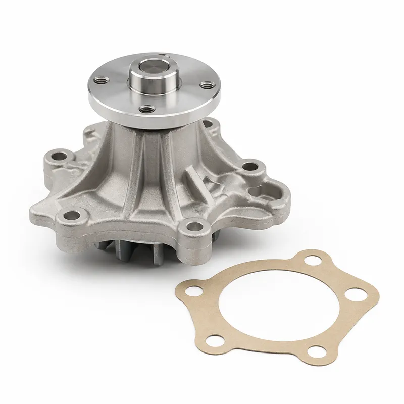 Water pump and gasket for the Peugeot 107 and 108 1.0 three-cylinder engine